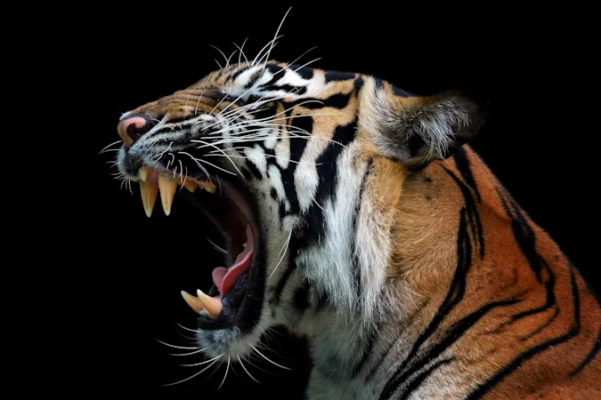 What did the tiger eat after having his teeth pulled? image