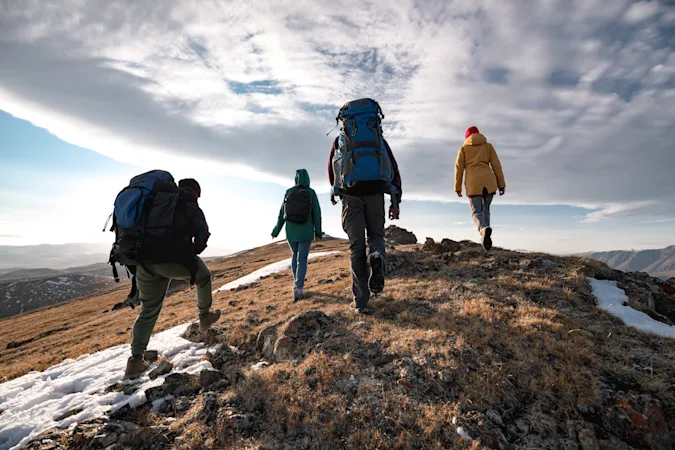 What do you call a gathering of single hikers? image