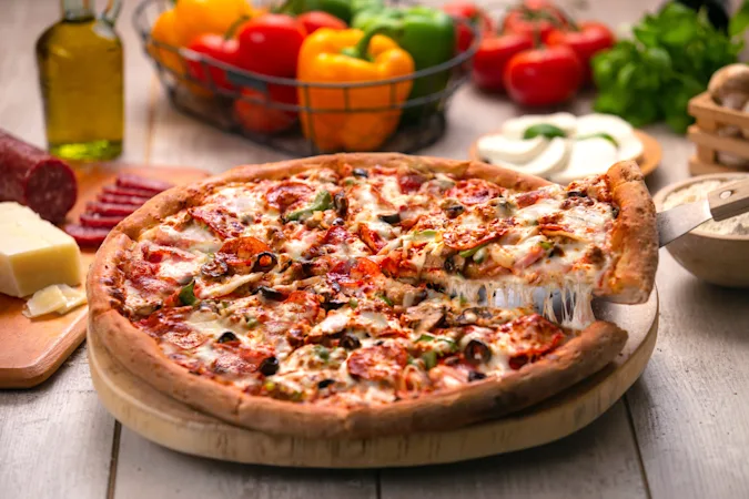 What did the pizza say to the gorgeous topping? image
