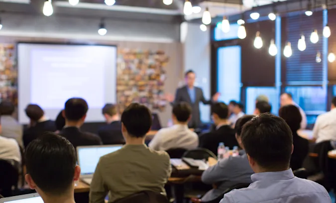 Why did the teacher lead a marine biology seminar? image