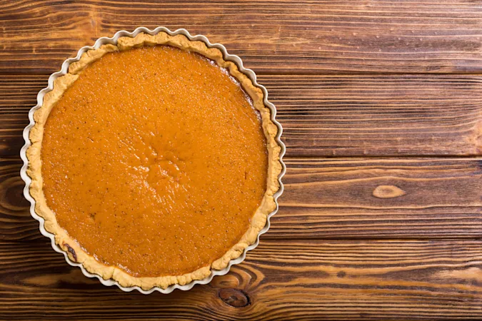 What's the problem with eating too much pumpkin pie at this time of year? image
