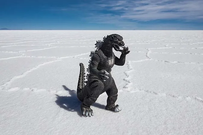 What did baby Godzilla call his mother? image