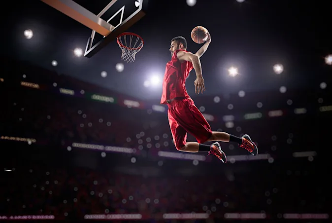 Why are basketball players such messy eaters? image