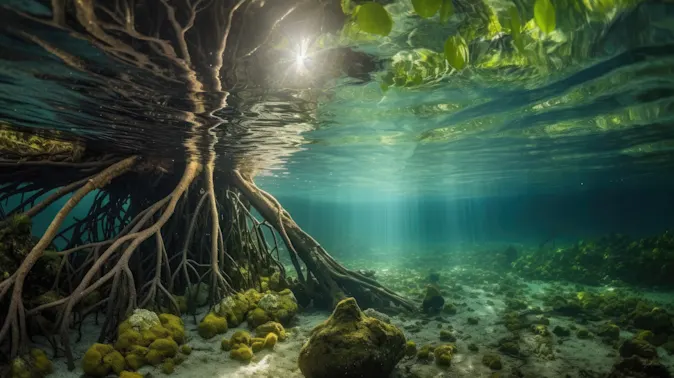 What kind of tree loves to go to the ocean? image