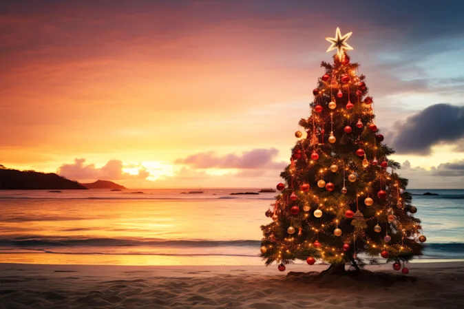 What do you call it when the ocean is calm around Christmastime? image