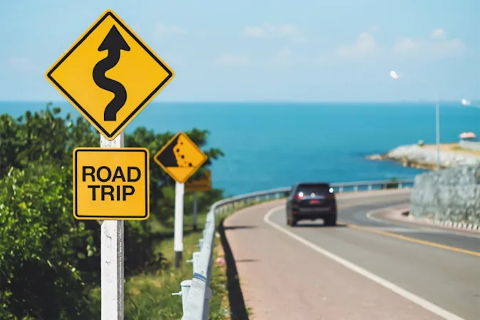 What should you do if you're on a road trip and you see a fork in the road? image