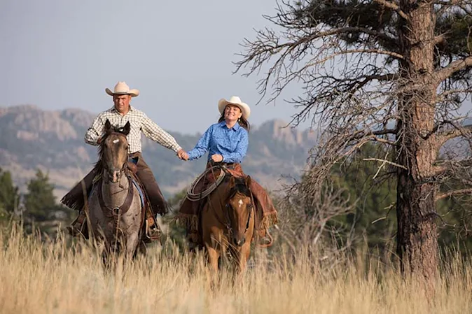  How did the cowboy greet his wife every day after work? image