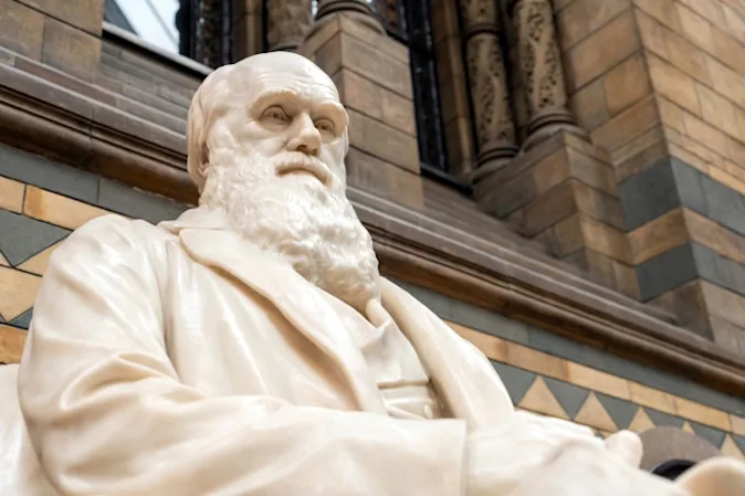 What did Charles Darwin's daughter say to her sibling? image