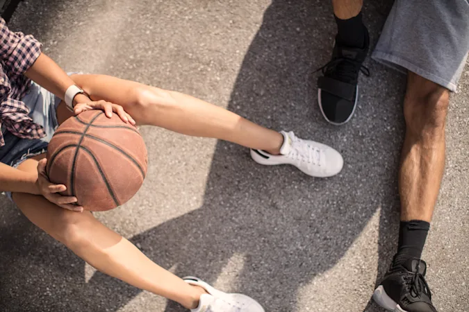 Did you hear about the two basketball players that started dating? image