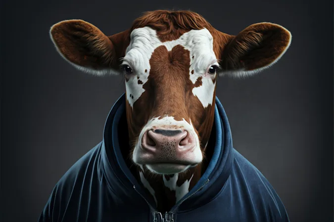 What do you call a cow who is really good at basketball? image
