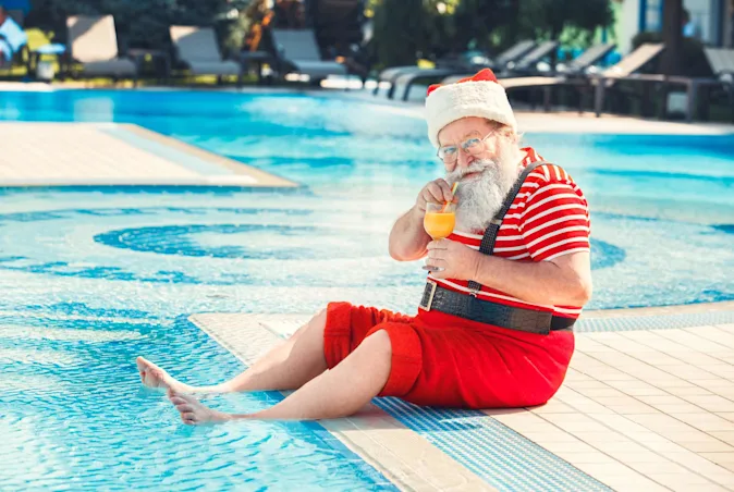 What is Saint Nick's nickname during the summer? image