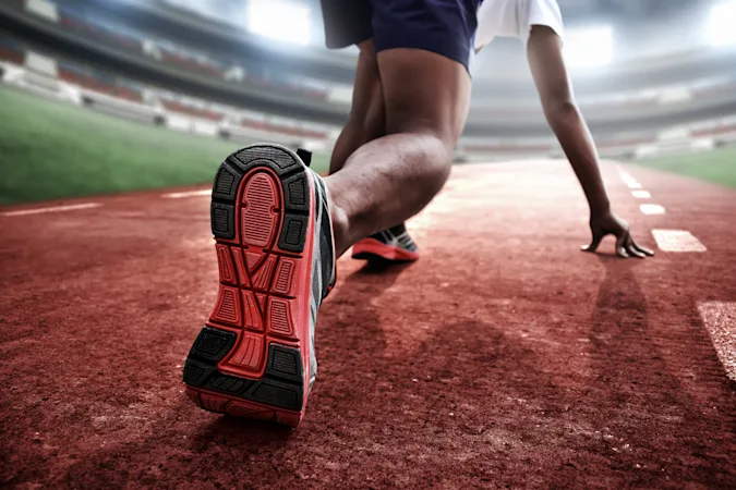 What is the most athletic footwear? image