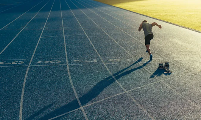 Why do track athletes never give up on anything? image