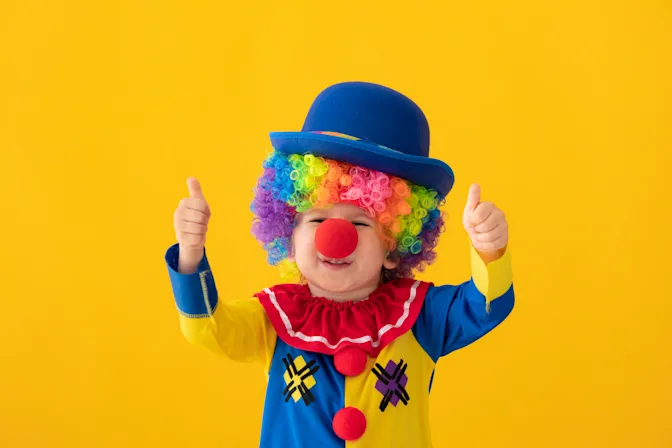 Why is it hard to hire a clown? image