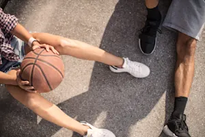 Did you hear about the two basketball players that started dating? image