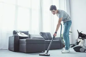 Did you hear about the vacuum cleaner that can cut your housework in half? image