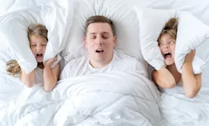 Do dads always snore? image