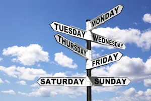What are the strongest days of the week? image