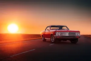 What car can you only see twice a year? image