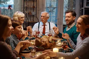 What did Dad say when he was asked to say grace? image