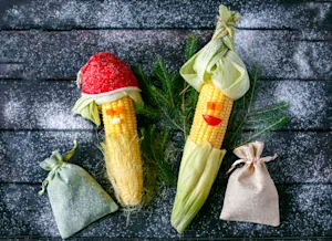 What did the ears of corn ask their parents to get them for Christmas? image