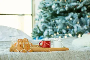 What did the Gingerbread Man put on his bed? image