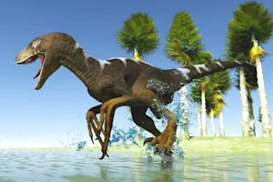 What dinosaur would win the track gold medal at the Olympics®? image
