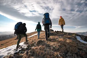 What do you call a gathering of single hikers? image