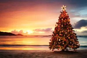 What do you call it when the ocean is calm around Christmastime? image