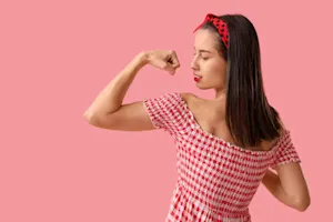 What do you call the study of strong women in history? image