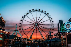 What do you put your drinks on in amusement parks? image