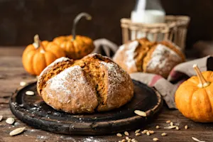 What do you use to make Thanksgiving bread? image