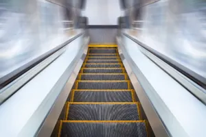 What does an escalator say when it stops working? image