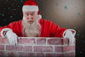 What does Father Christmas suffer from if he gets stuck in a chimney? image