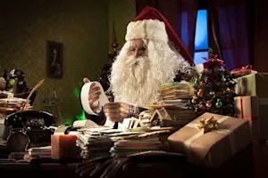 What does Santa call his wife at tax time? image