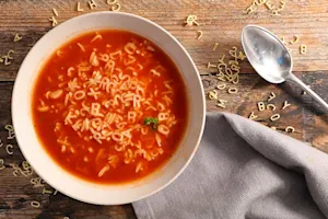 What happens when you eat too much alphabet soup? image