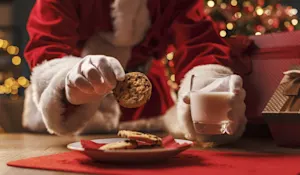 What is Santa's favorite dessert? image