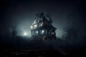 What kind of key opens a haunted house? image