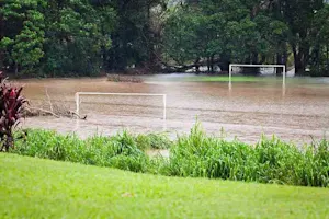 What should a football team do if the pitch is flooded? image