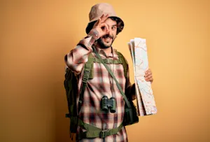 What should clumsy people avoid when hiking? image