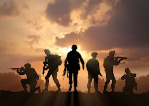 What's the most colorful branch of the armed forces? image