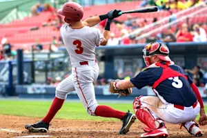 When is a baseball player like a thief? image