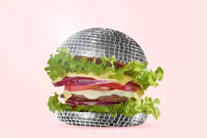 Where do burgers like to dance? image