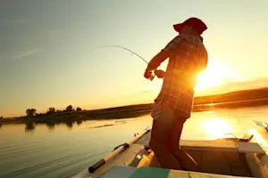 Where do fishermen get their hair cut? image