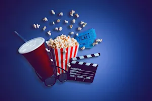 Where do mermaids see movies? image