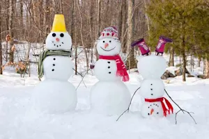 Where do snowmen go to dance? image