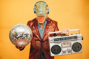 Which dinosaurs make great musicians? image