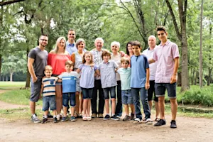 Which family member is always relieved? image