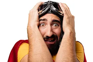 Which superhero is afraid of exterminators? image