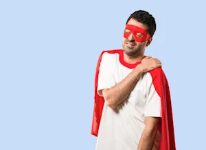 Who do superheroes go to see when they're not feeling well? image